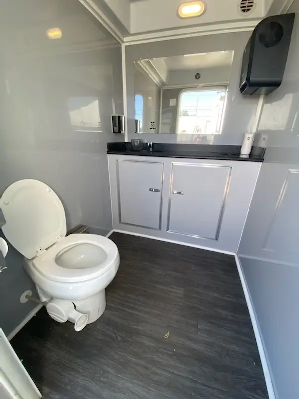 about bison bathroom trailers